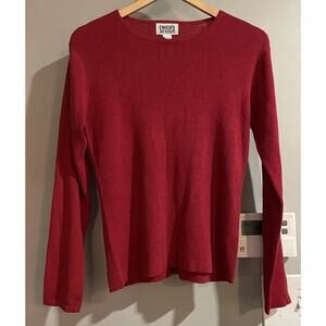 Chicos‎ Design Sweater Linen Cotton Blend Long Sleeve Pullover Womens Sz 1 New
